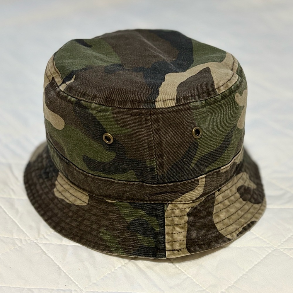 SOLD - Steve Madden Camo Utility Bucket Hat 100% Cotton One Size - Picture 7 of 9